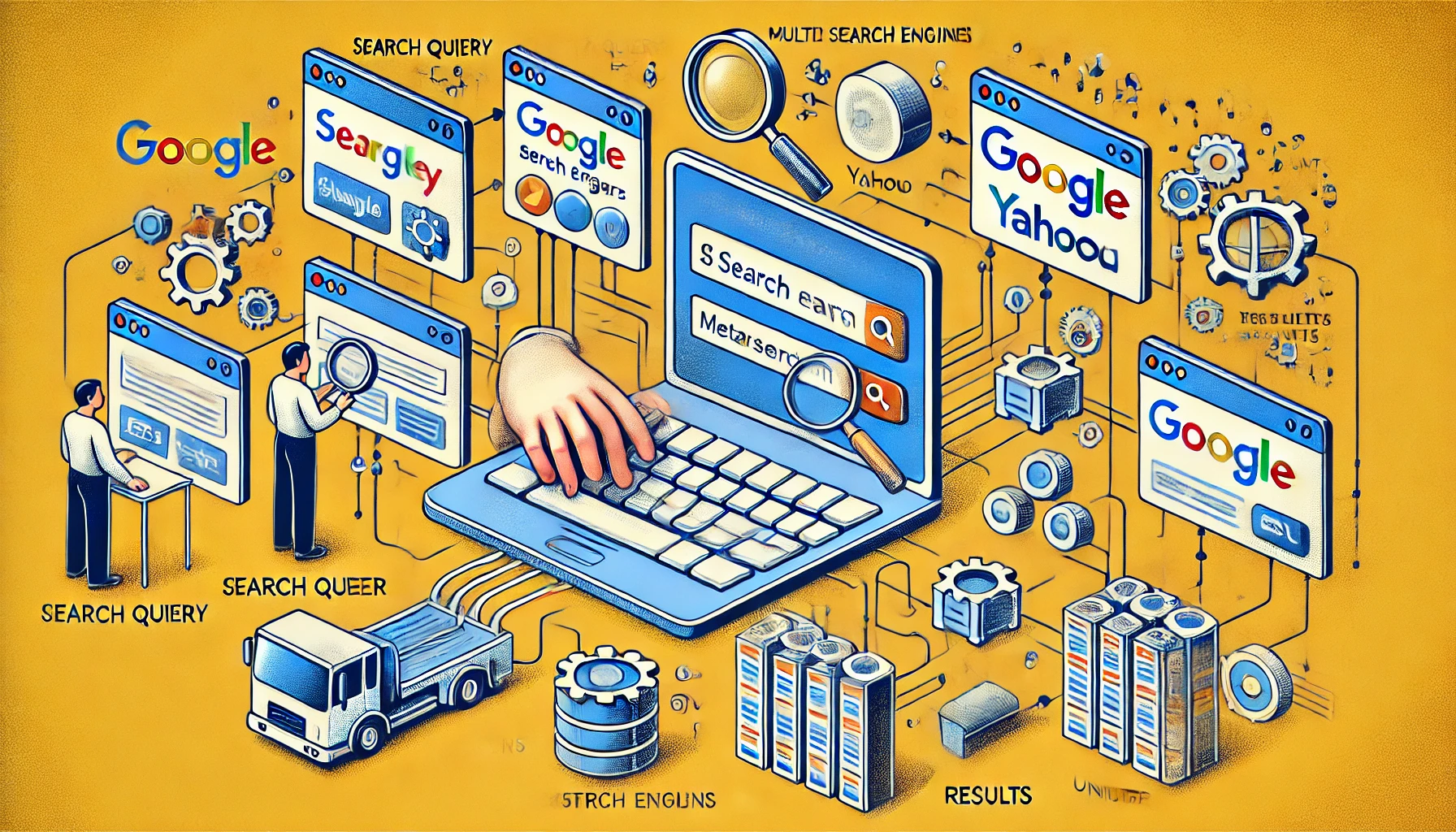 Overview of how a metasearch engine works